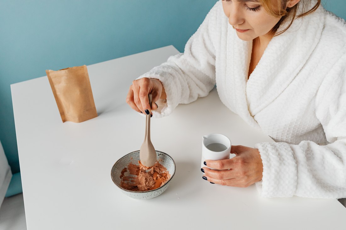 調和式粉狀面膜圖庫示意